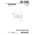 SONY ICFC263 Manual de Servicio
