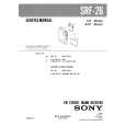 SONY SRF26 Parts Catalog
