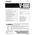TEAC V600 Owners Manual