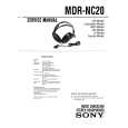 SONY MDR-NC20 Instrukcja Serwisowa
