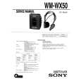 SONY WM-WX50 Instrukcja Serwisowa