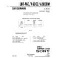 SONY LBT-A60CD Instrukcja Serwisowa