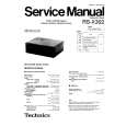 TECHNICS RS-X302 Service Manual