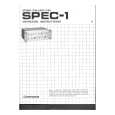 PIONEER SPEC-1 Owners Manual