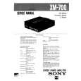 SONY XM-700 Service Manual SONY XM-700 Service Manual
