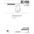 SONY BCV500 Instrukcja Serwisowa