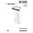 SONY XM2000R Service Manual