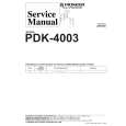 PIONEER PDK-4003/WL Service Manual