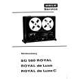 UHER SQ560 ROYAL Owners Manual