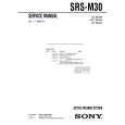 SONY SRSM30 Service Manual