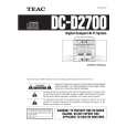 TEAC DC-D2700 Owners Manual