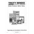 TRICITY BENDIX BL493W Instrukcja Obsługi