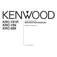 KENWOOD KRC-781R Manual de Usuario
