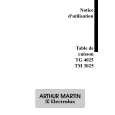 ARTHUR MARTIN ELECTROLUX TG4022W Owners Manual