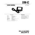 SONY XVM42 Service Manual