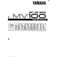 YAMAHA MV100 Instrukcja Obsługi