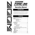 ZOOM FIRE-36 Manual de Usuario