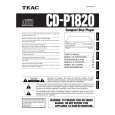TEAC CD-P1820 Owners Manual