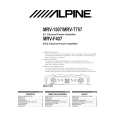 ALPINE MRVT757 Instrukcja Obsługi