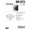 SONY WM-SXF16 Service Manual