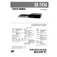 SONY XR7450 Service Manual