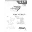 SONY TA-P7F Service Manual