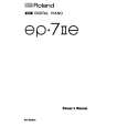 ROLAND EP-7IIE Owners Manual