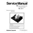 PANASONIC D1 Service Manual