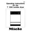 MIELE T1050 Owners Manual