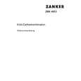 ZANKER ZKK 4015 Owners Manual