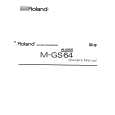 ROLAND M-GS64 Instrukcja Obsługi