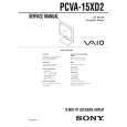 SONY PCVA15XD2 Instrukcja Serwisowa