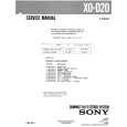 SONY X0D20 Service Manual
