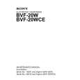 SONY BVF-20WCE Instrukcja Serwisowa