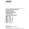 ZANUSSI BMW215 Owners Manual