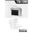 SONY TFM-110WB Instrukcja Serwisowa