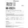 PIONEER M-IS21/NVXJ Instrukcja Serwisowa