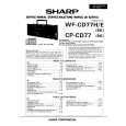 SHARP WFCD77H/E Service Manual