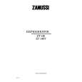 ZANUSSI ZT140T Owners Manual