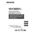 AIWA VX-F20DV1 Owners Manual
