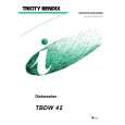 TRICITY BENDIX TBDW42 Owners Manual