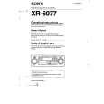 SONY XR-6077 Owners Manual