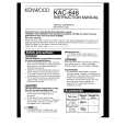 KENWOOD KAC646X Owners Manual
