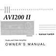 HARMAN KARDON AVI200II Owners Manual