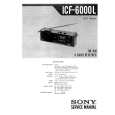 SONY ICF-6000L Instrukcja Serwisowa