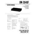 SONY XM3040F Instrukcja Serwisowa