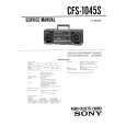 SONY CFS-1045S Manual de Servicio