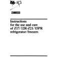 ZANUSSI Z21/15PR Owners Manual