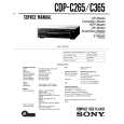 SONY CDP-C365 Service Manual