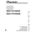 PIONEER DEH-P4100SD/XS/EW5 Owners Manual